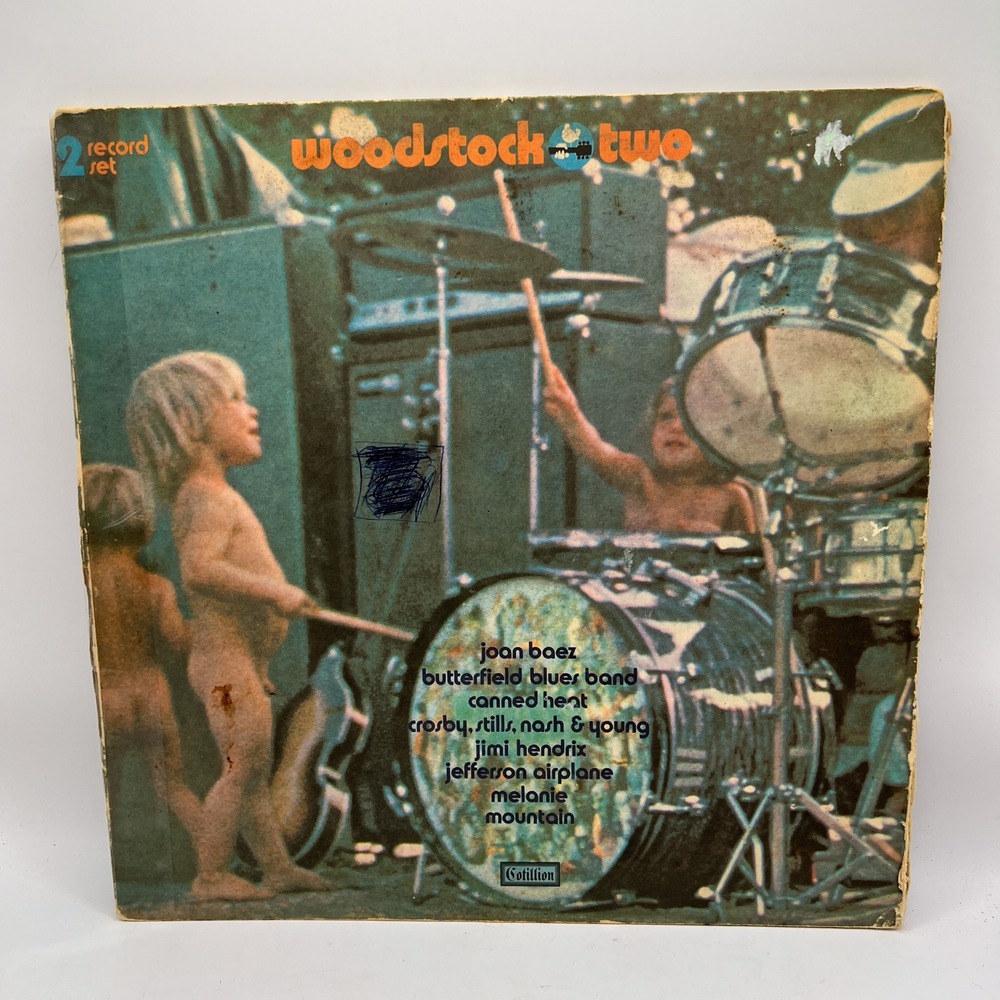 Woodstock Two Vinyl 2 LP Set Cotillion SD 2-400 Hendrix Jefferson Airplane 1971